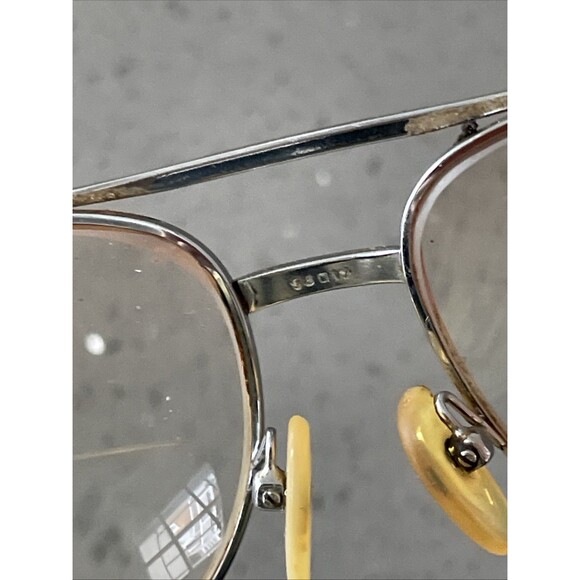 Viva Mod.1016 WS Eyeglasses Frames ONLY Silver Aviator Full Rim Frame 58-17-145 - Picture 12 of 14